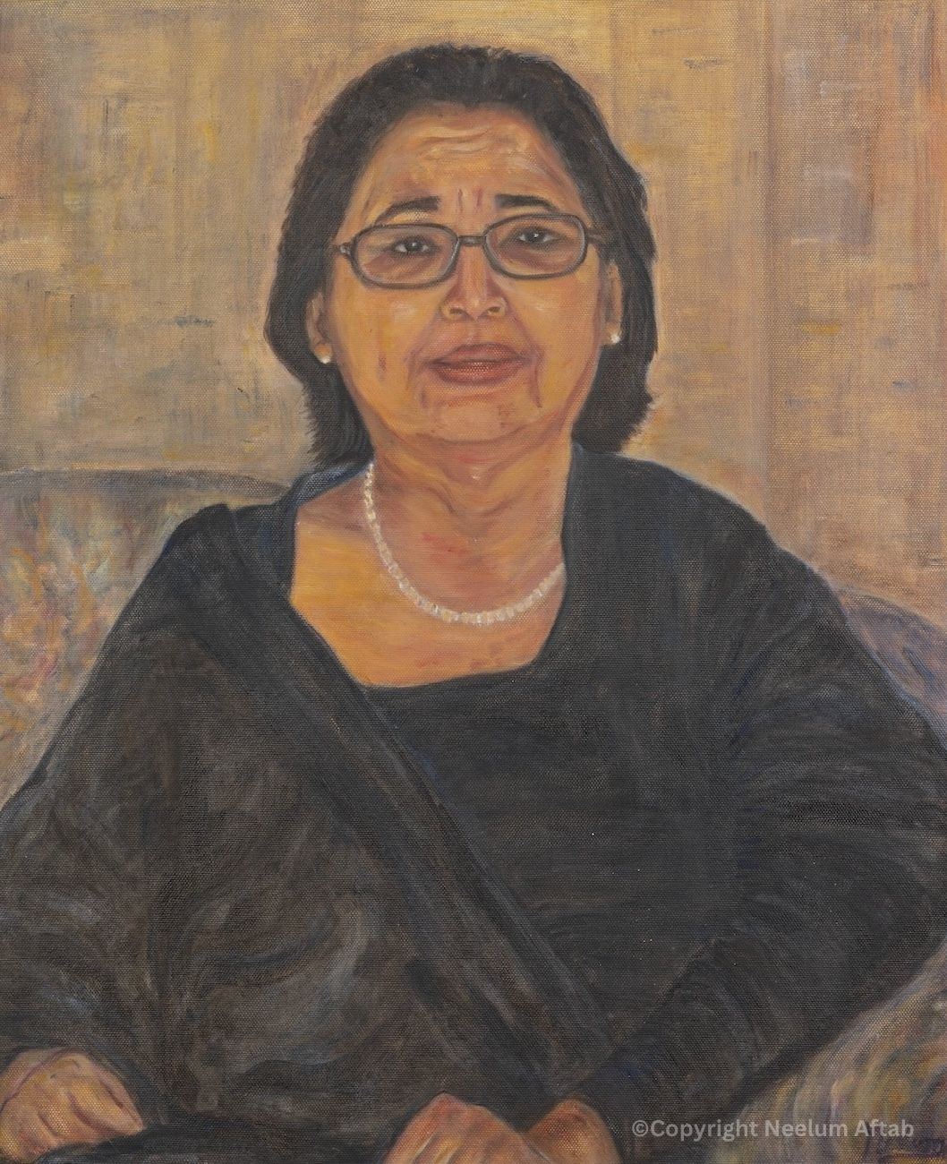 Neelum Aftab is a fine artist, and her practice has portrayed the concept of third space relating to diaspora of South Asian communities. It shows various facets of cultural transformation, assimilation and cultural hybridisation.