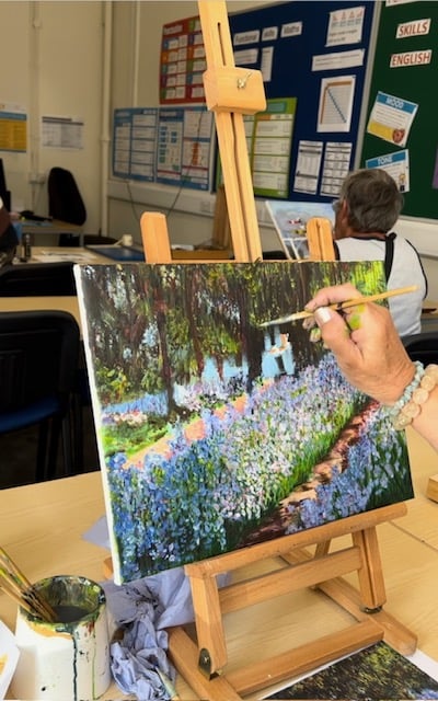 Painting and Drawing classes Vision West Nottinghamshire College June 2021- June 2024